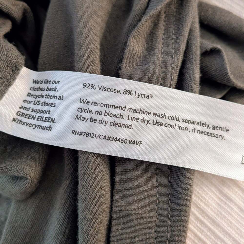 Eileen Fisher Long Sleeve Viscose Lycra Boat Neck Dolman Top - Picture 3 of 5